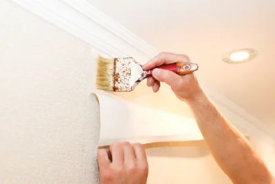 Pose de papier peint à Momas — revêtements muraux et toiles de verre